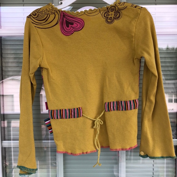 Shilav Yellow Bell Sleeve Detailed Top Girls 4 - Picture 5 of 5